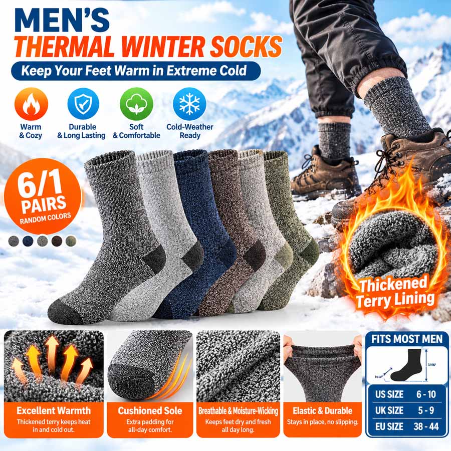 Fishing Socks - Winter-Socken für Radfahren, Angeln und Wandern,