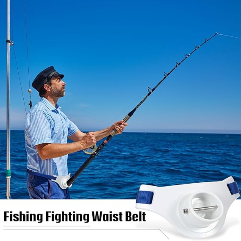 Fishing Belt - 360 ° Verstellbarer Angelruten-Gürtel, Gimbal-Assistent, Angelhilfe,
