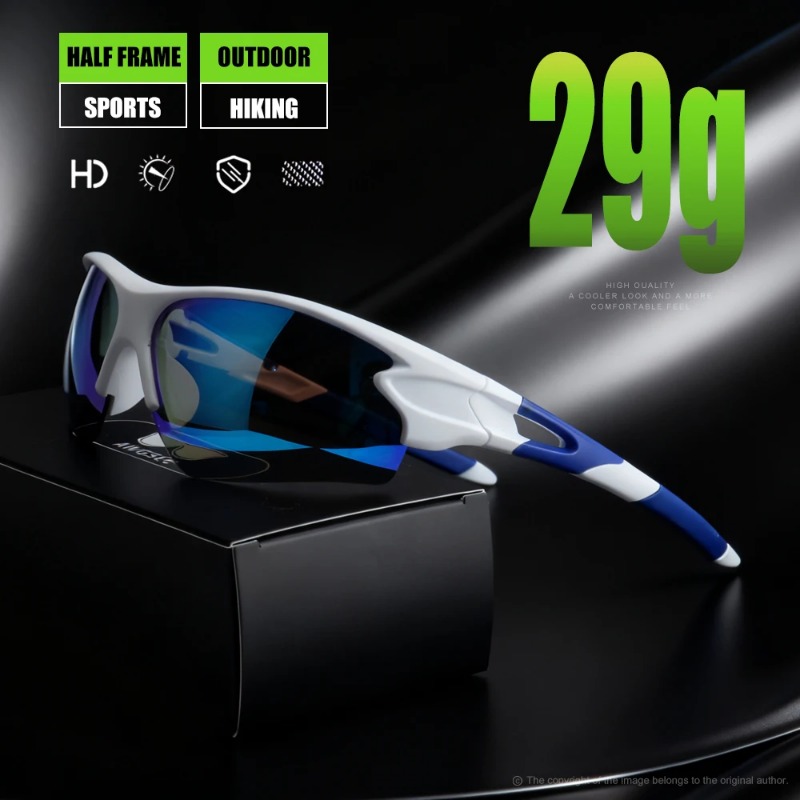 Fishing Sunglasses Polarized - Umschließende Sport-Polarisationsbrillen mit UV400-Schutz für Radfahren,
