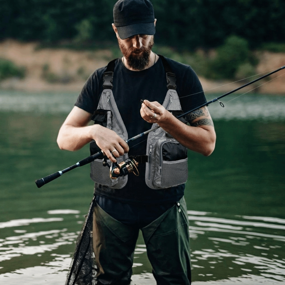 Fishing Vest - Langlebige, schnell trocknende Angelweste mit mehreren